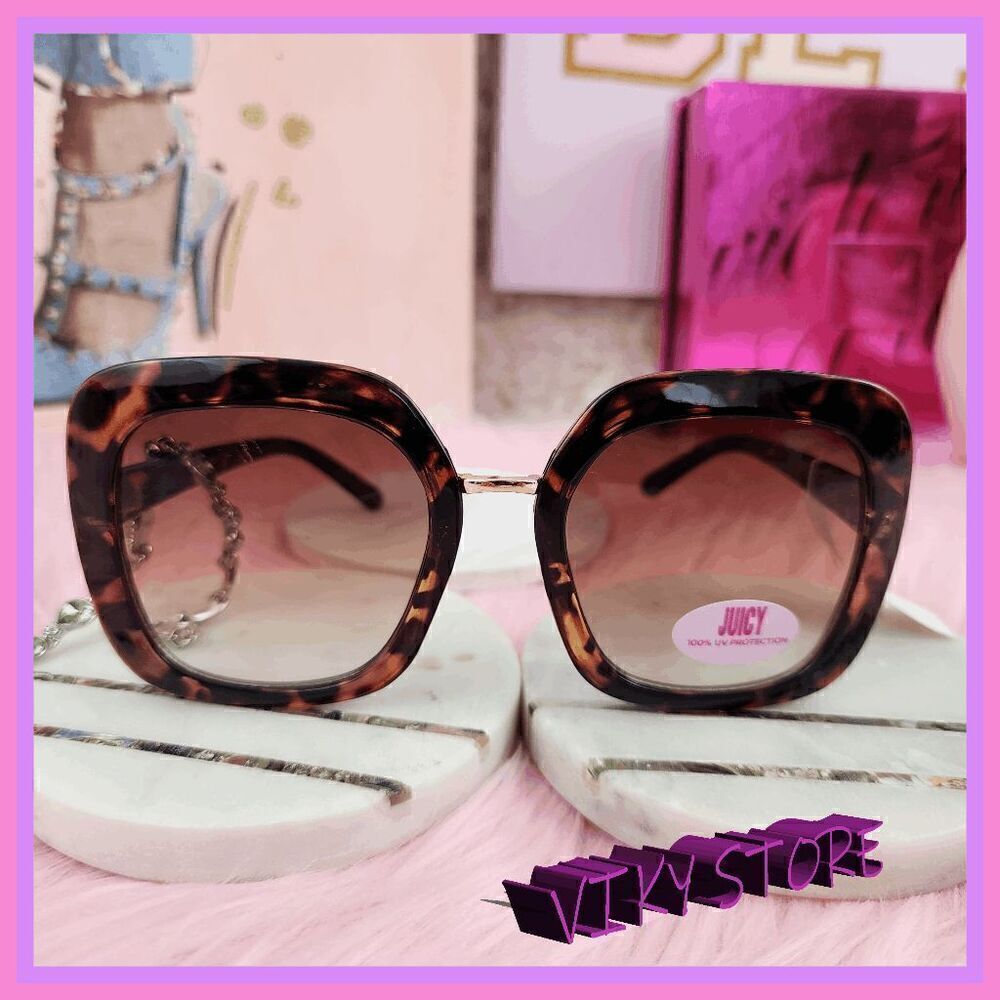 NWT 😍✨ {Juicy Couture} Oversized Animal Print Sunglasses – Bold & Stylish! ✨😍